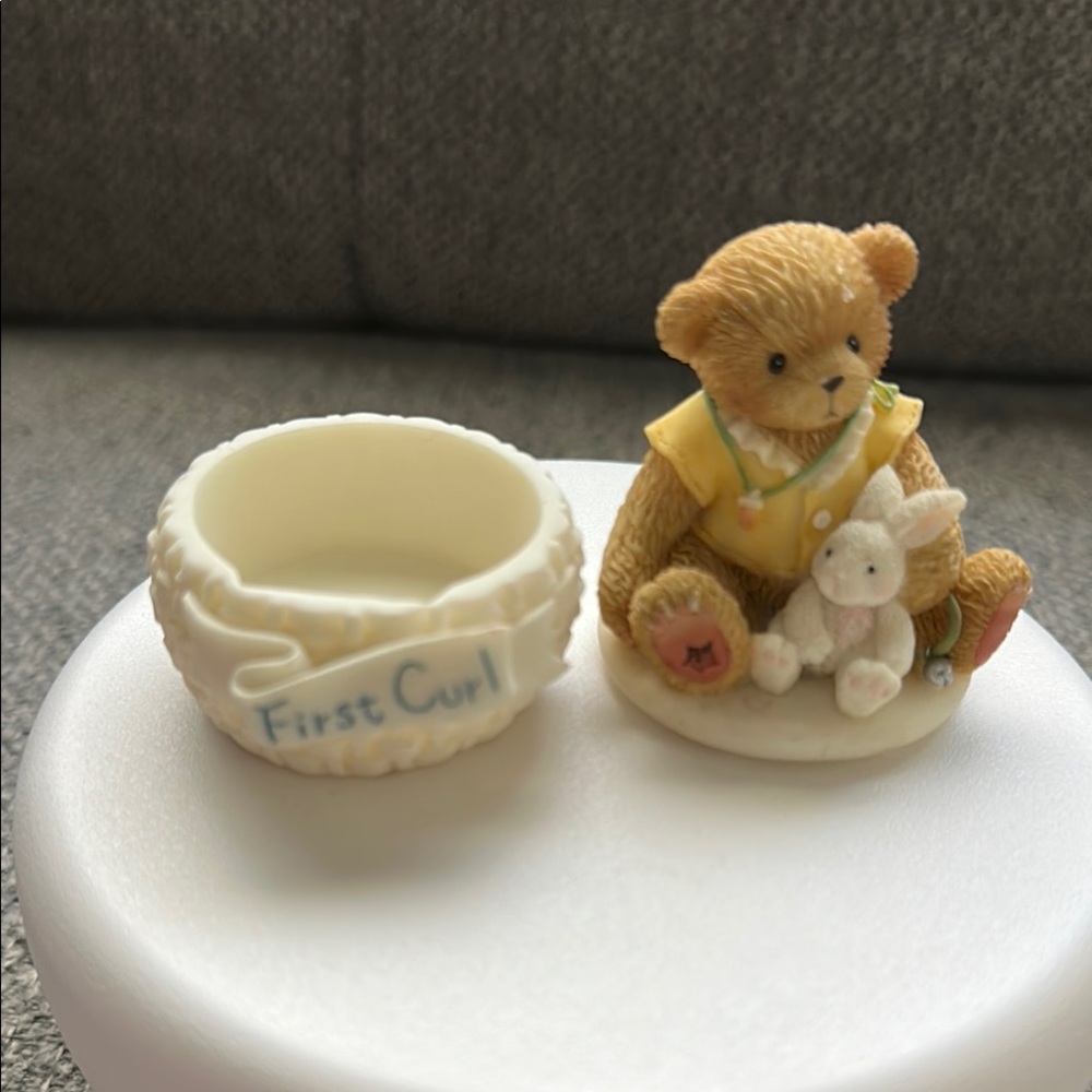 🧸 Teddy Bear First Curl Keepsake Box - Picture 7 of 8